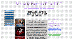 Desktop Screenshot of mainelypuppies.com